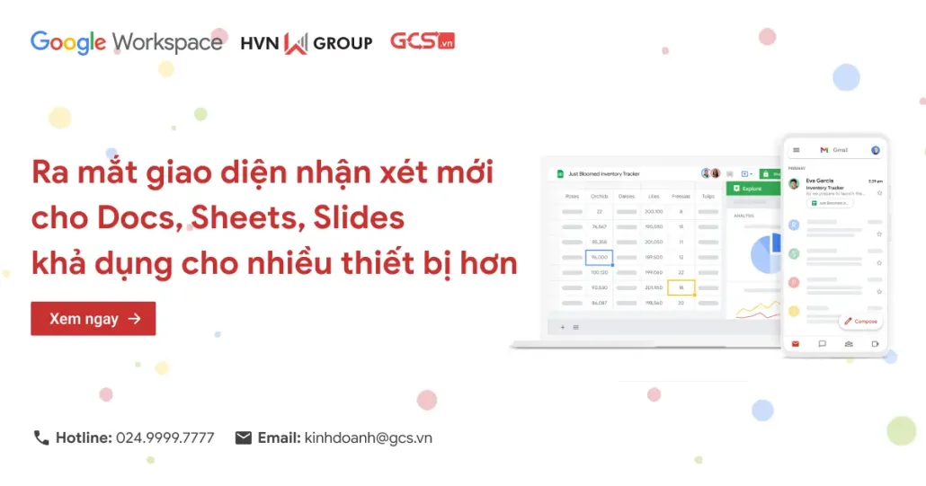 Ra Mắt Giao Diện Nhận Xét Mới Cho Docs, Sheets, Slides Khả Dụng Cho Nhiều Thiết Bị Hơn