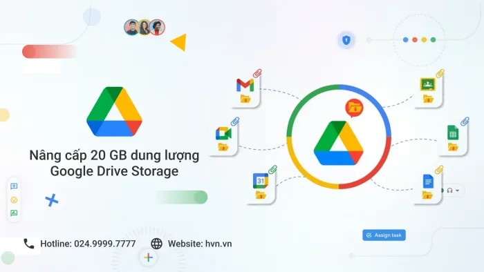 Nâng Cấp 20GB Google Drive (1 Năm)