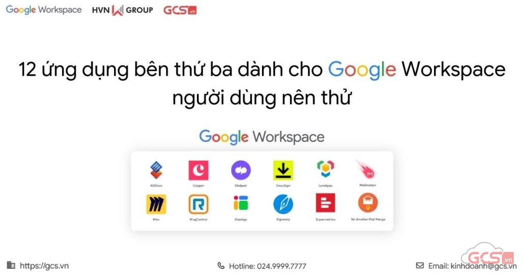 12 ung dung ben thu ba danh cho google workspace