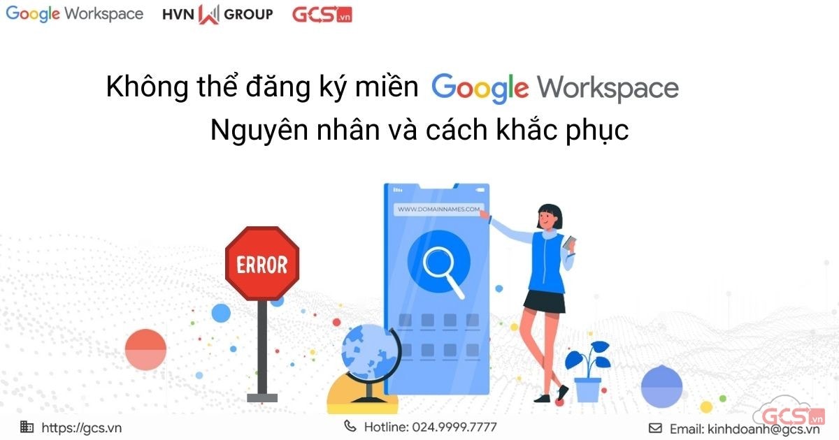 không thể đăng ký miền