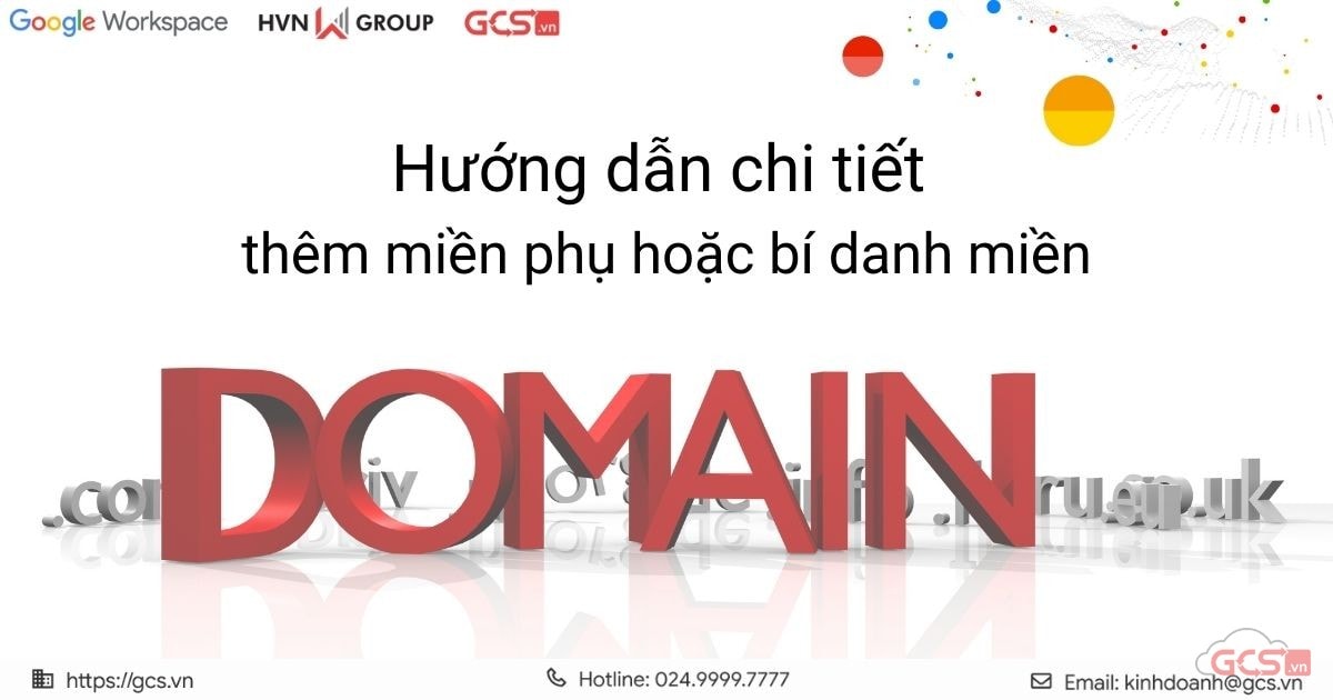 thêm miền phụ và bí danh miền