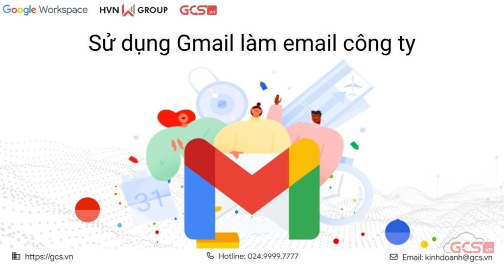 sử dụng gmail làm email công ty