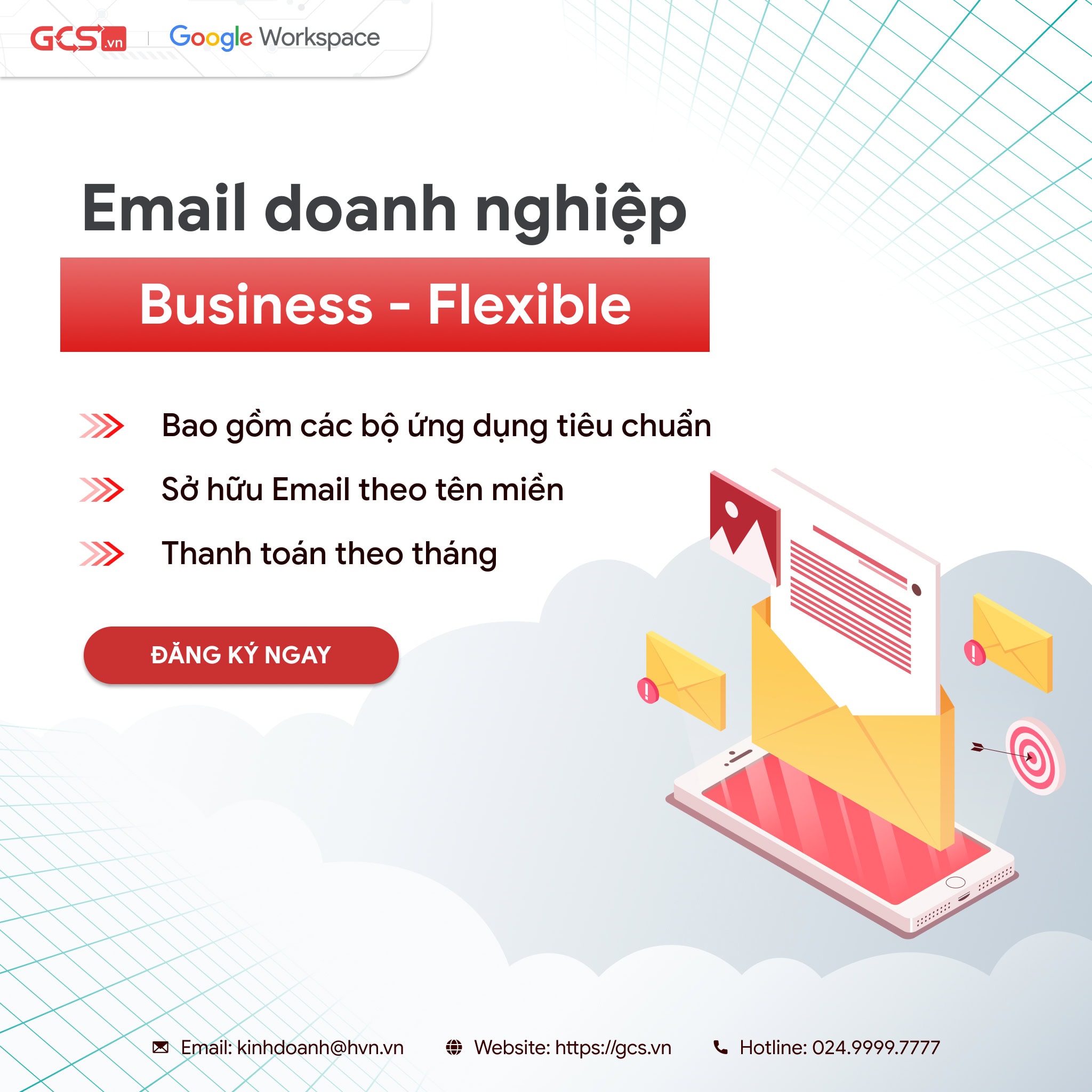 Email dành cho doanh nghiệp - Business (Hằng tháng)