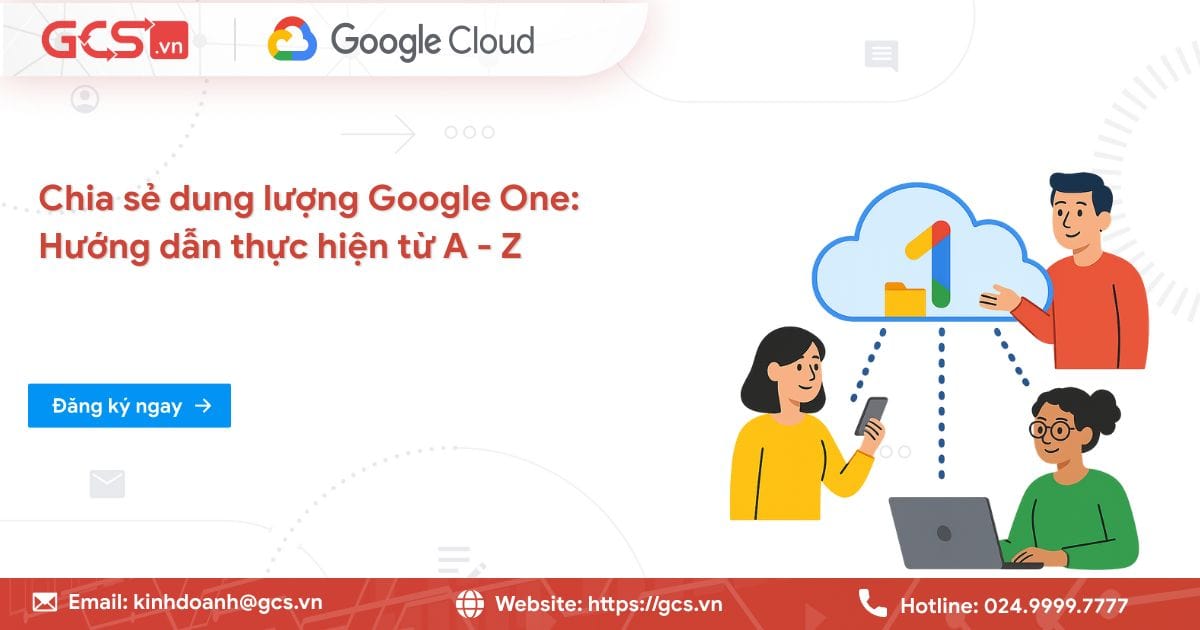 Chia sẻ dung lượng Google One