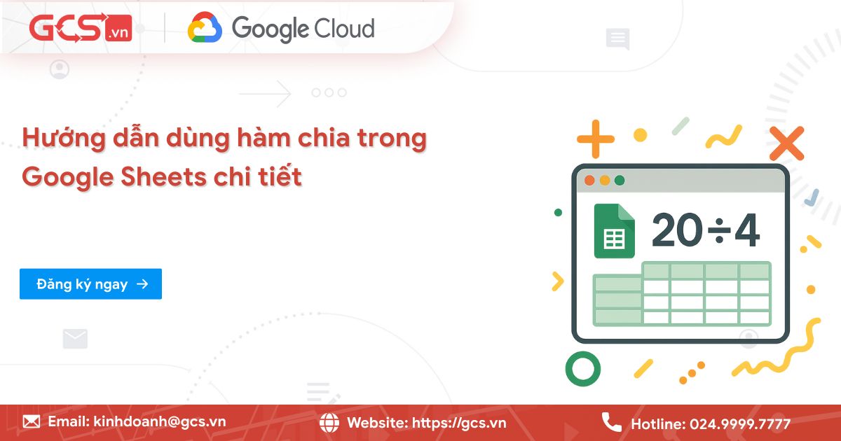 ham chia trong gg sheets