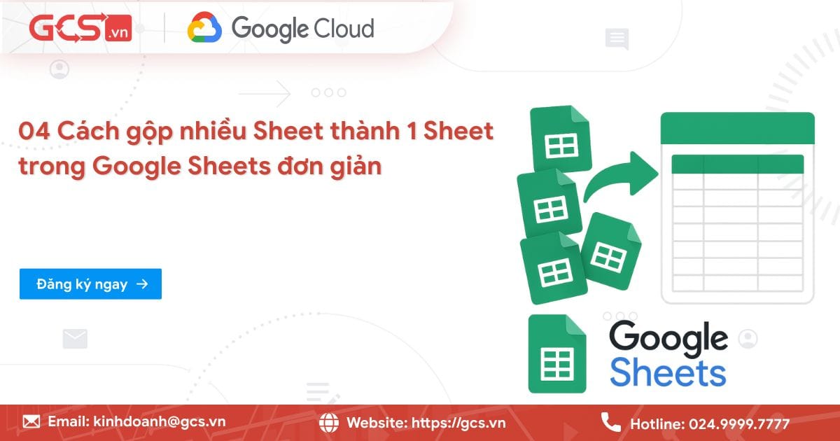Gộp nhiều sheet thành 1 sheet