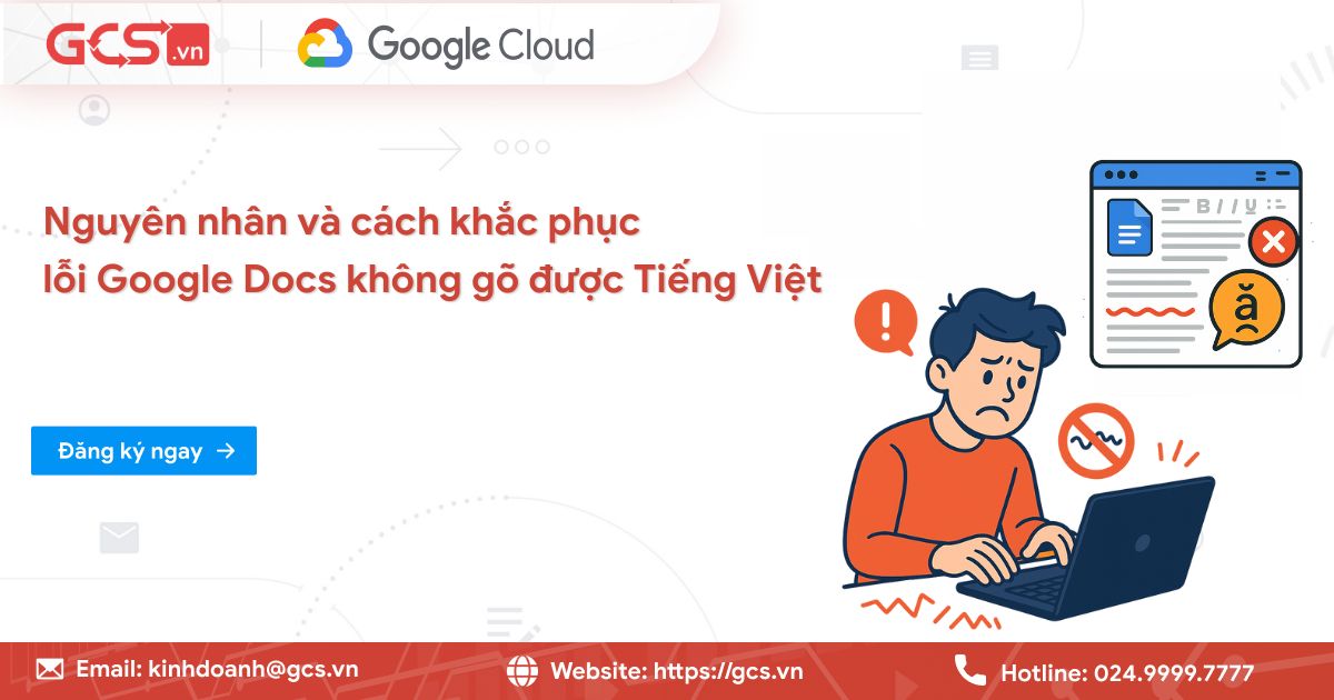 Lỗi Google Docs không gõ được tiếng việt