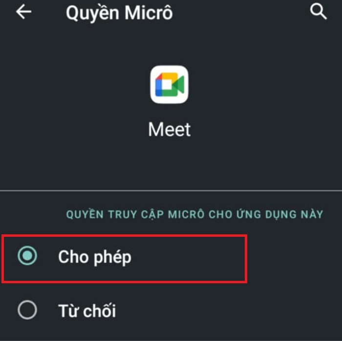 Lỗi Google Meet không có âm thanh? Cách khắc phục lỗi trên máy tính và điện thoại 14 chọn vào mục Quyền