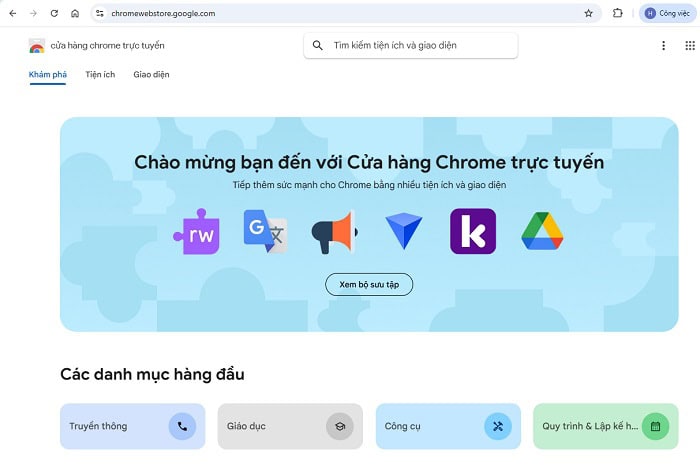 Hướng dẫn cách bật chế độ tối trên Google Docs ở mọi thiết bị 6 truy cập vào mục Chrome Web Store