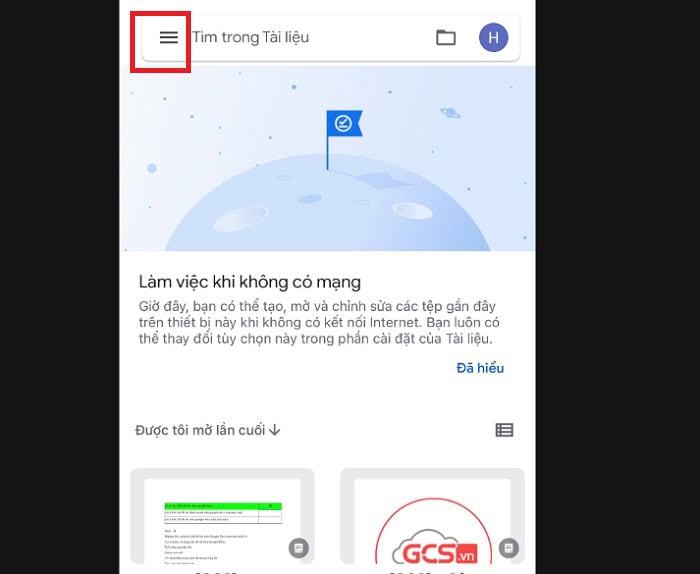 Hướng dẫn cách bật chế độ tối trên Google Docs ở mọi thiết bị 10 nhấn vào biểu tượng Menu