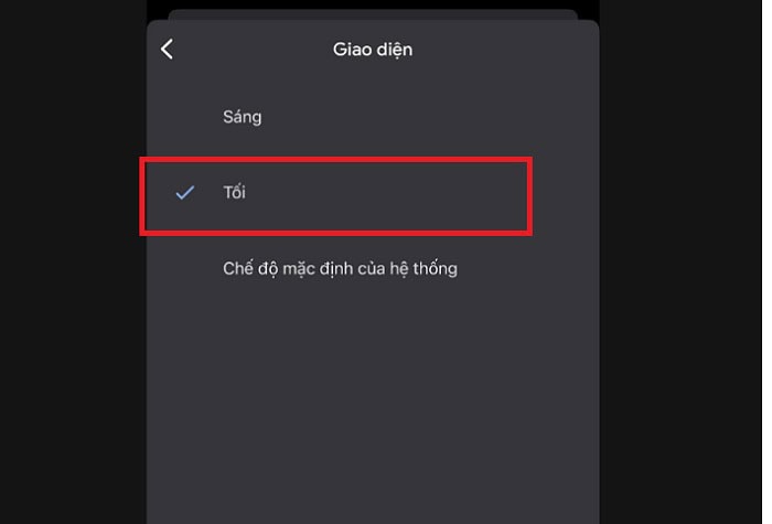 Hướng dẫn cách bật chế độ tối trên Google Docs ở mọi thiết bị 13 chọn Tối để kích hoạt chế độ