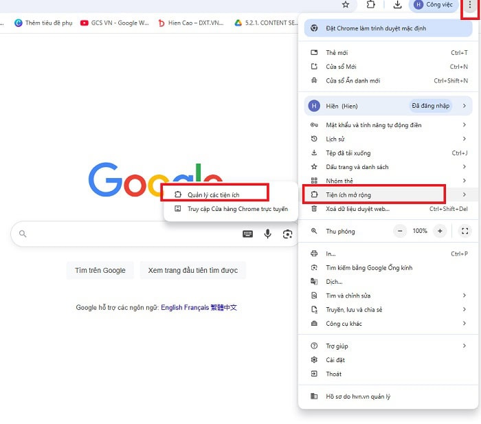 12 Cách tải file Google Drive bị chặn Download nhanh chóng 21 chọn Tiện ích mở rộng