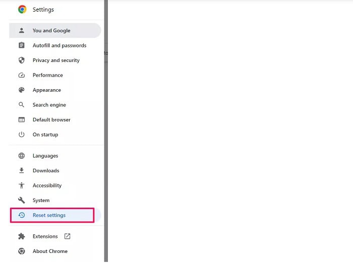 12 Cách tải file Google Drive bị chặn Download nhanh chóng 17 Cài đặt lại mặc định
