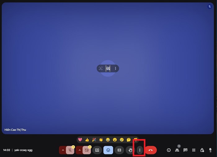 Lỗi Google Meet không có âm thanh? Cách khắc phục lỗi trên máy tính và điện thoại 7 vào biểu tượng ba chấm dọc