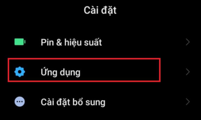Lỗi Google Meet không có âm thanh? Cách khắc phục lỗi trên máy tính và điện thoại 12 chọn vào Ứng dụng