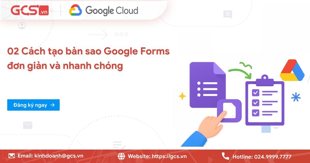 Tạo bản sao Google Forms