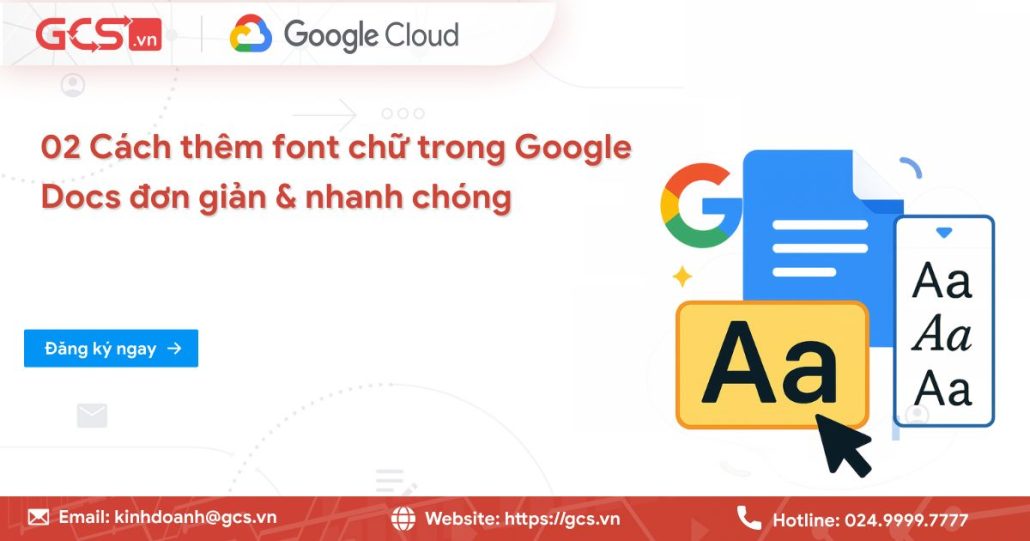 font chu trong google docs