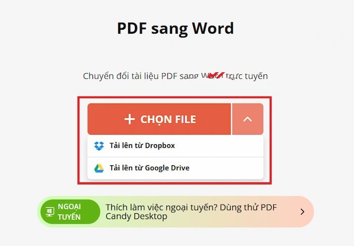 Hướng dẫn cách chuyển PDF sang Word bằng Google Drive đơn giản 25 nhấn Chọn file
