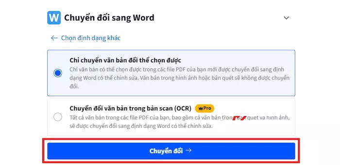Hướng dẫn cách chuyển PDF sang Word bằng Google Drive đơn giản 15 nhấn Chuyển đổi
