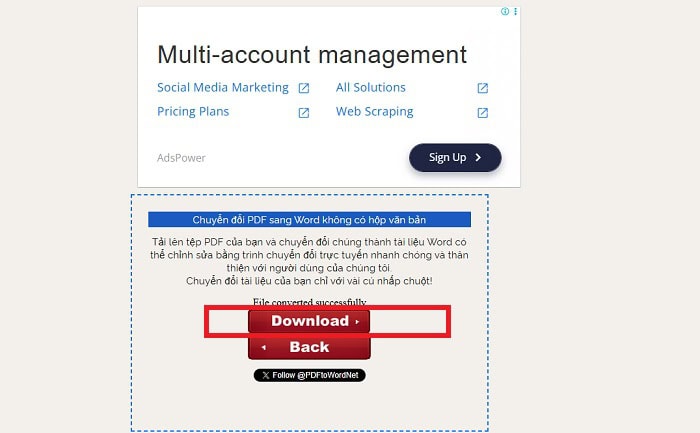 Hướng dẫn cách chuyển PDF sang Word bằng Google Drive đơn giản 21 nhấn Tải xuống