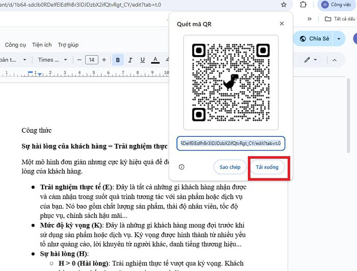 Cách tạo mã QR cho Google Docs nhanh chóng & dễ thực hiện 17 nút Tải xuống