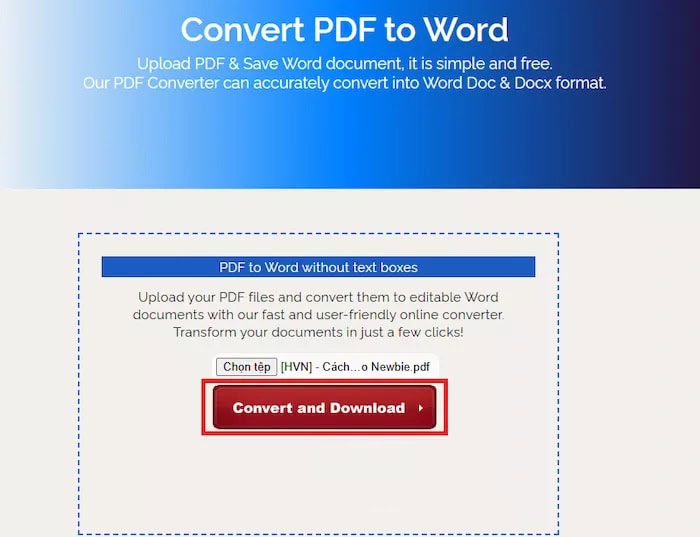 Hướng dẫn cách chuyển PDF sang Word bằng Google Drive đơn giản 20 nhấn Chuyển đổi