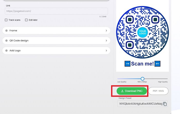Cách tạo mã QR cho Google Docs nhanh chóng & dễ thực hiện 9 nhấp vào nút Tải xuống