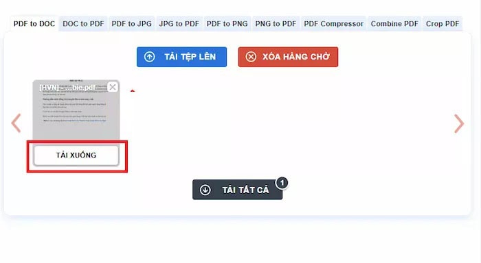 Hướng dẫn cách chuyển PDF sang Word bằng Google Drive đơn giản 18 nhấn Tải xuống