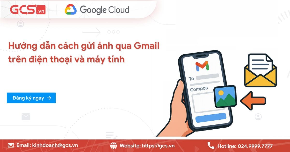 Cách gửi ảnh qua Gmail