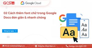 font chu trong google docs