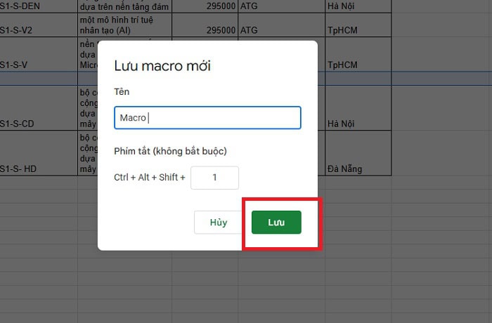 05 Cách chèn nhiều hàng trong Google Sheets đơn giản, nhanh chóng 14 Lưu và gán phím tắt