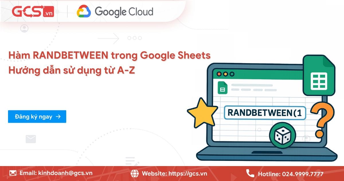 ham randbetween trong gg sheets