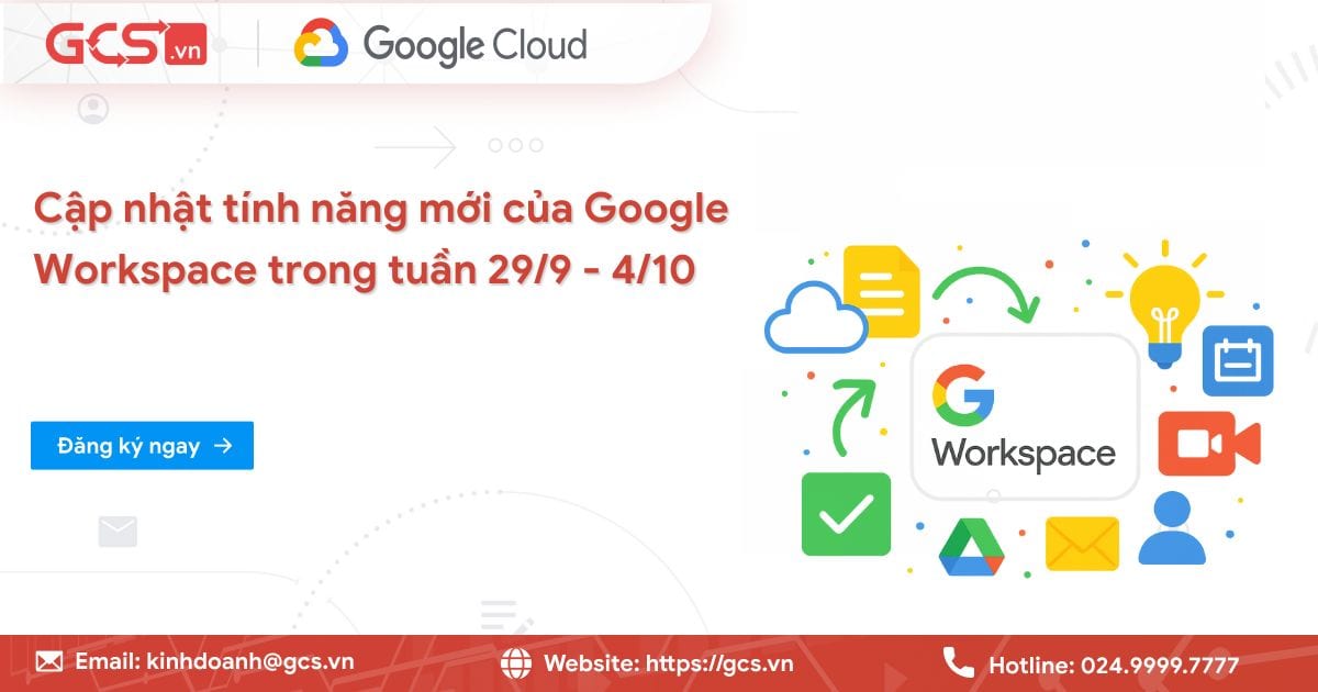 Tính năng mới Google Workspace