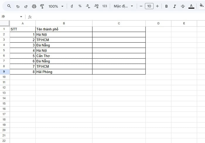 Hướng dẫn chi tiết cách sử dụng hàm UNIQUE trong Google Sheets từ A-Z 12 bảng dữ liệu