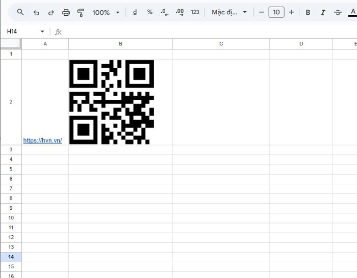 02 Cách tạo mã QR bằng Google Sheets đơn giản và hiệu quả 8 mã QR sẽ hiển thị