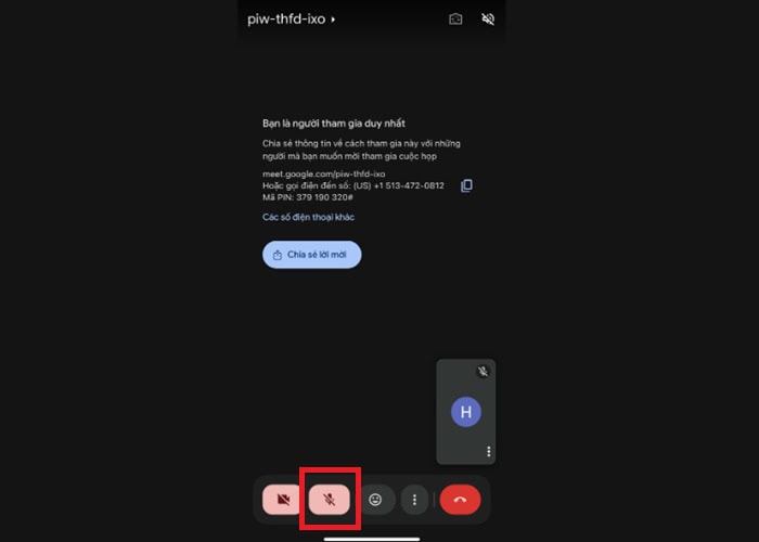 Hướng dẫn cách tắt âm thanh trên Google Meet đơn giản và nhanh chóng 20 chạm vào biểu tượng Micrô