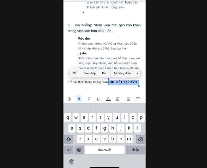 Hướng dẫn cách chèn link liên kết trong văn bản Google Docs từ A-Z 16 bôi đen chính xác cụm từ