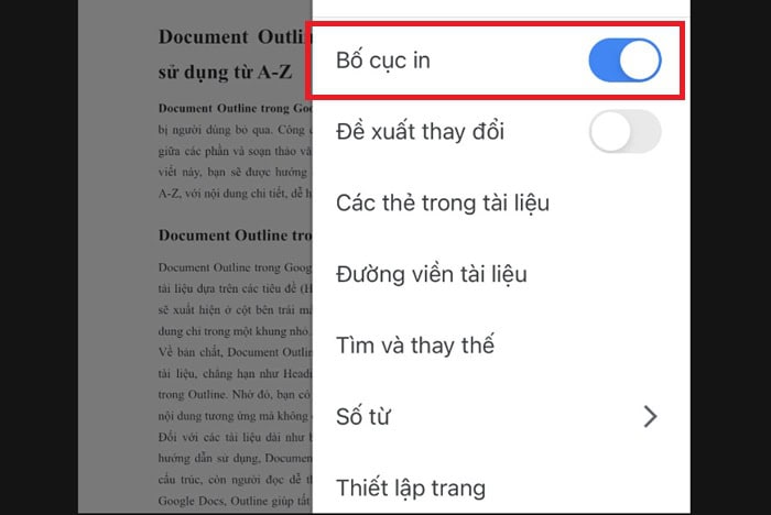 Document Outline trong Google Docs| Hướng dẫn sử dụng từ A-Z 9 dòng Bố cục in