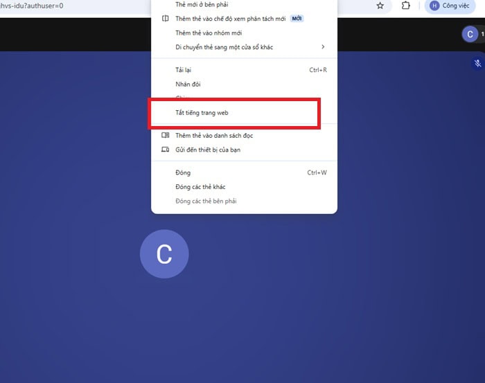 Hướng dẫn cách tắt âm thanh trên Google Meet đơn giản và nhanh chóng 15 Tắt tiếng trang web