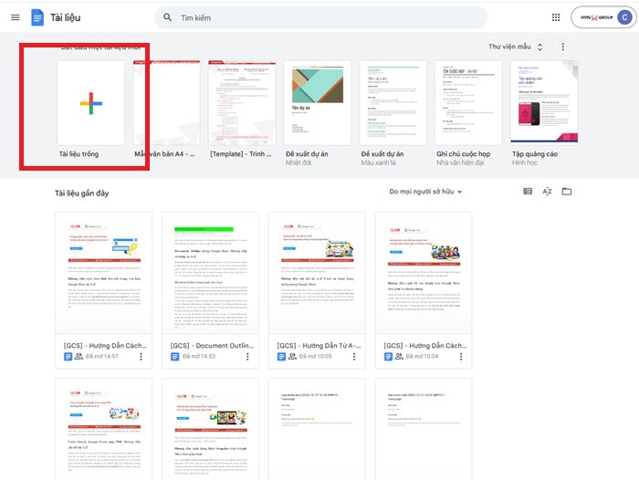 Document Outline trong Google Docs| Hướng dẫn sử dụng từ A-Z 6 Tài liệu trống