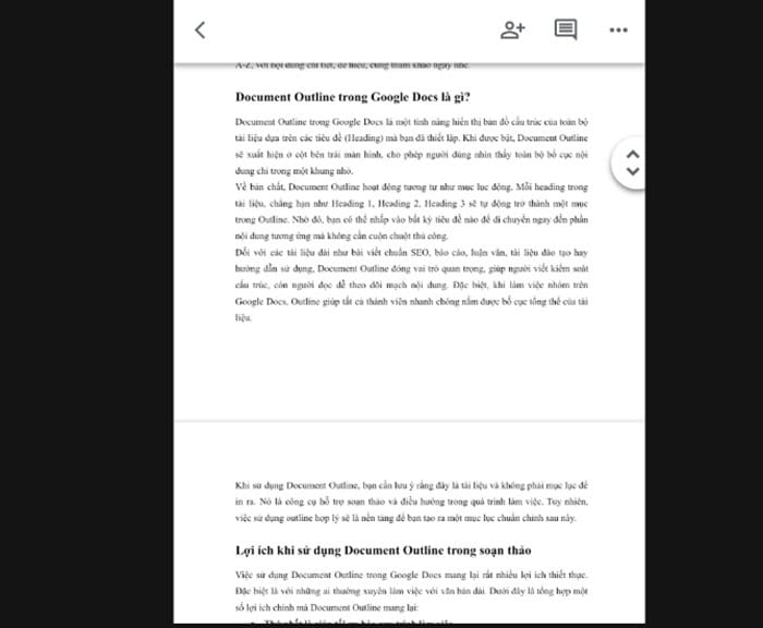 Document Outline trong Google Docs| Hướng dẫn sử dụng từ A-Z 10 dòng Bố cục in