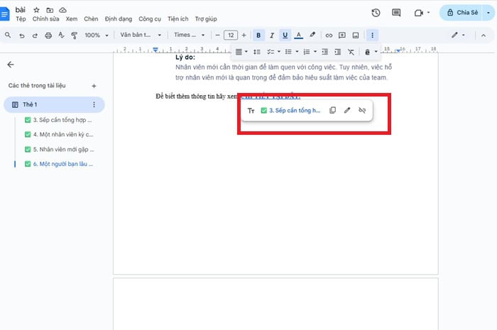 Hướng dẫn cách chèn link liên kết trong văn bản Google Docs từ A-Z 20 Thao tác truy cập vào liên kết