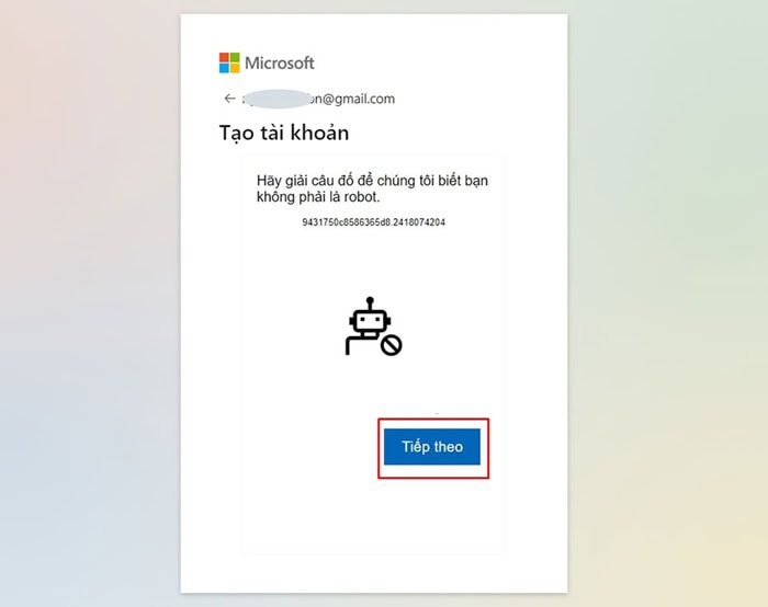 Hướng dẫn cách tạo tài khoản Outlook bằng Gmail cho người mới 11 xác minh robot