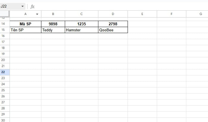 Hàm VLOOKUP và HLOOKUP trong Google Sheets| Hướng dẫn sử dụng từ A-Z 12 Bảng quy đổi mã