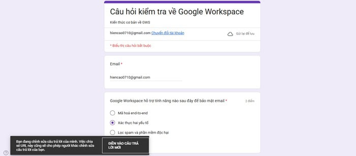 Hướng dẫn cách xem lịch sử Google Form đã điền chi tiết từ A-Z 11 quyền chỉnh sửa
