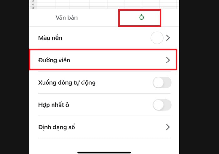 Hướng dẫn cách tạo màu viền ô trong Google Sheets từ A-Z 11 mở các tùy chọn