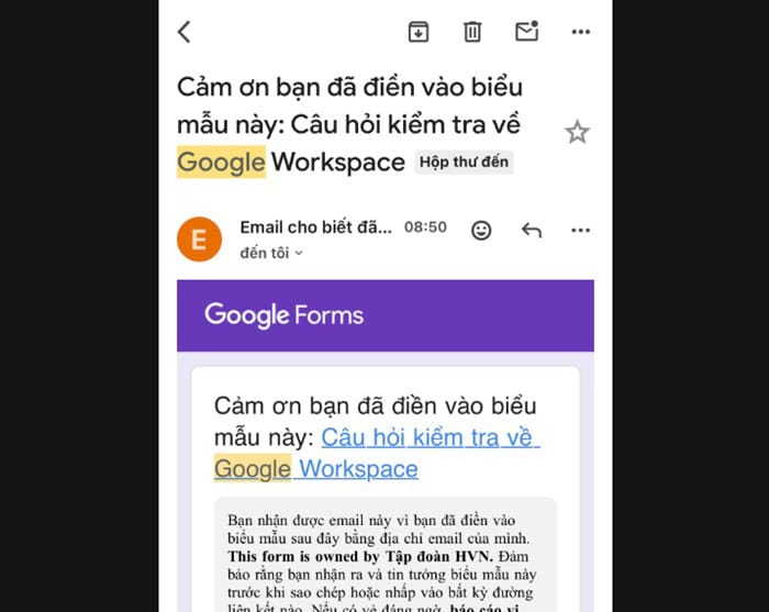 Hướng dẫn cách xem lịch sử Google Form đã điền chi tiết từ A-Z 13 xác nhận từ Google Forms