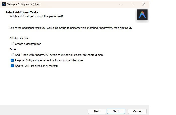 Chọn kiểu cài đặt