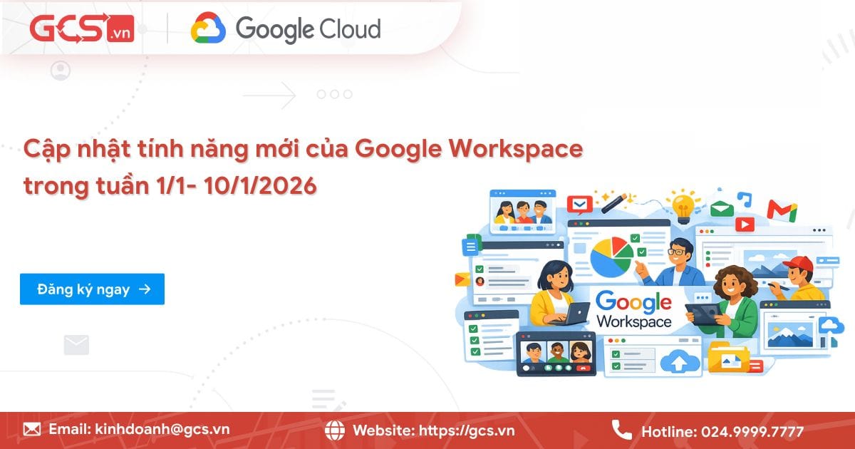 Cập nhật tính năng mới của Google Workspace trong tuần 1/1- 10/1/2026 22 tinh nang moi google workspce