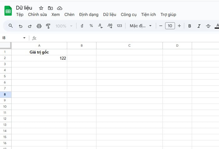 Hàm ROUNDUP trong Google Sheets| Hướng dẫn cách dùng cho Newbie 16 bảng dữ liệu gốc
